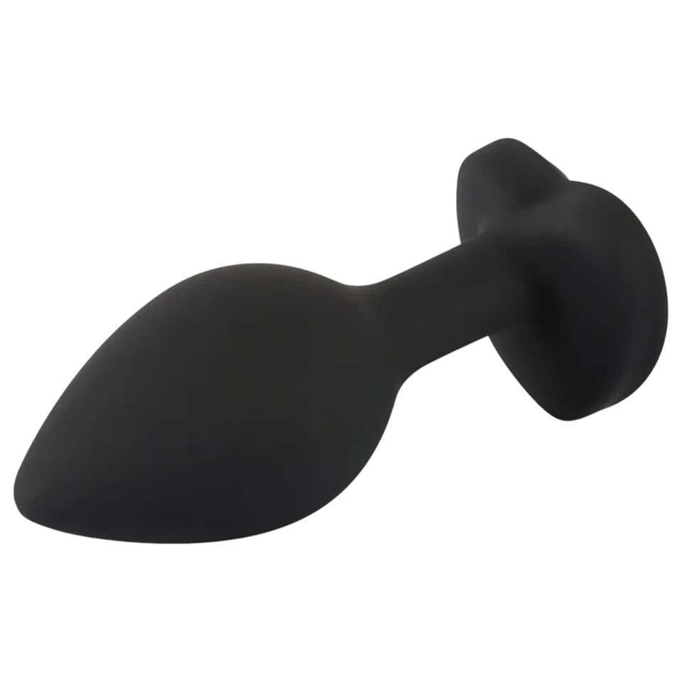 You2Toys Anal Plug - fehér köves anál plug (fekete)