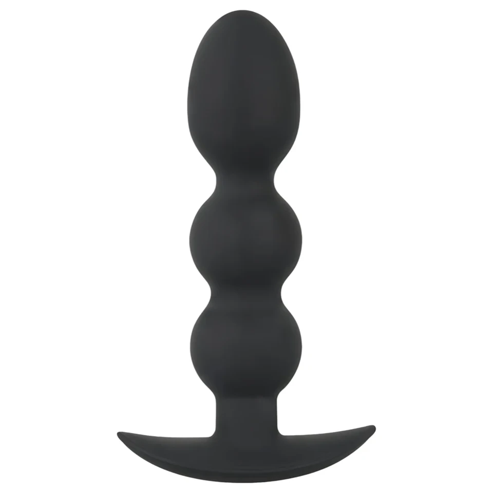 Black Velvets Heavy - 145 g-os gömbös anál plug (fekete)