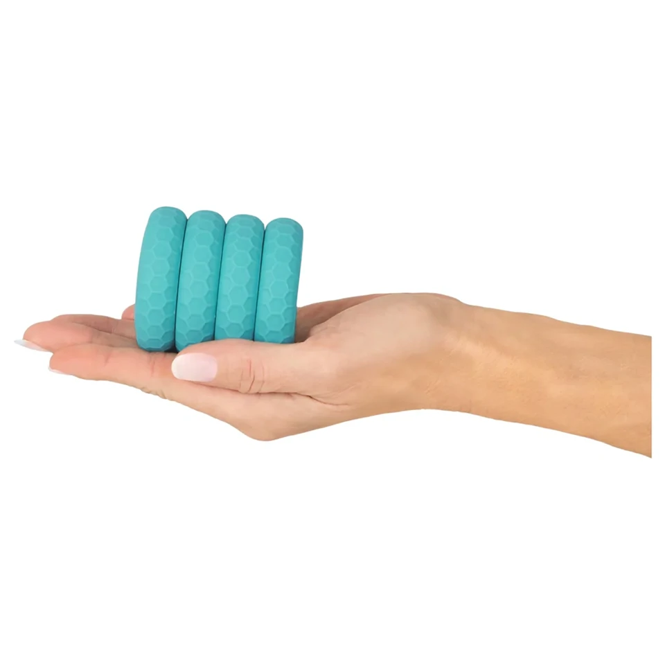 You2Toys - 3in1 pénisz- és heregyűrű szett (türkiz)