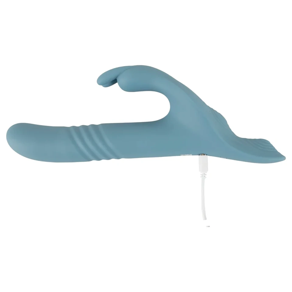 You2Toys - 3 részes felcsatolható nyuszis lökővibrátor távirányítóval (kék)