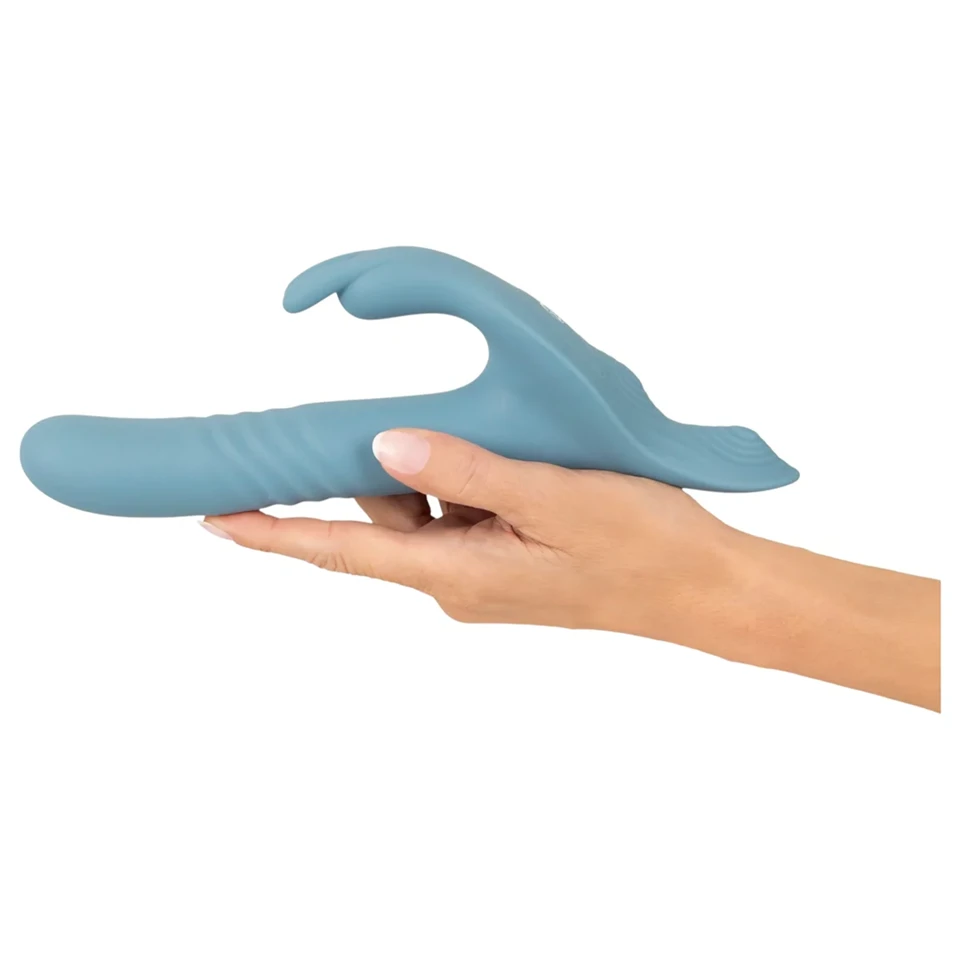 You2Toys - 3 részes felcsatolható nyuszis lökővibrátor távirányítóval (kék)