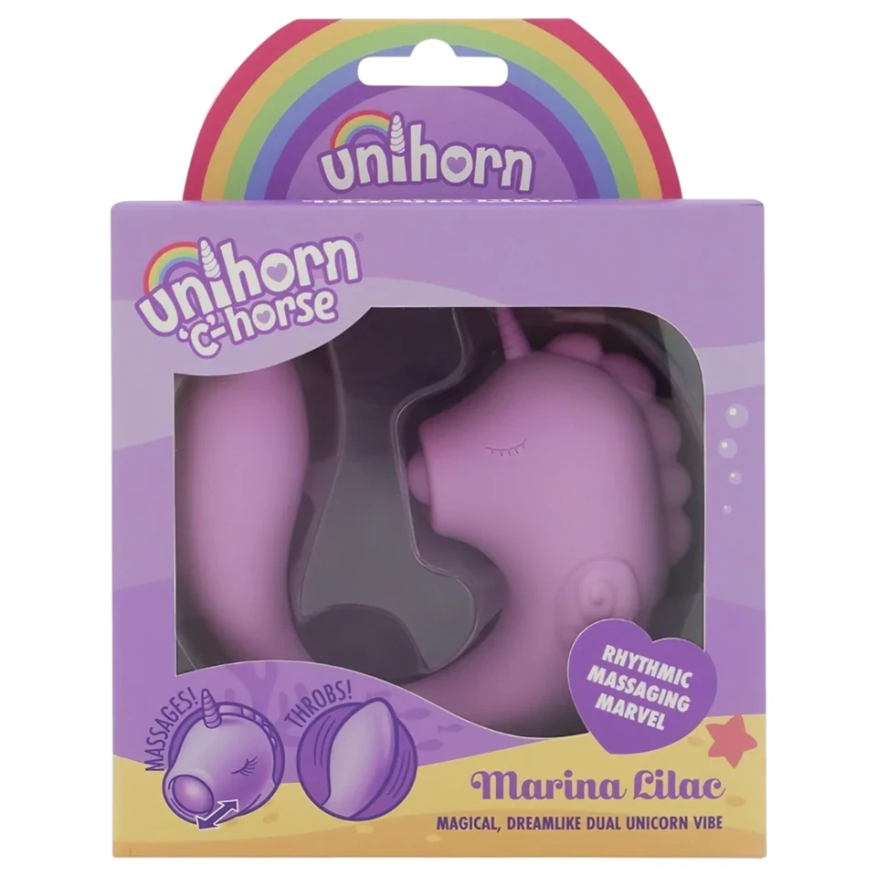 Unihorn C-Horse - G-pont és csiklóizgató vibrátor (lila)