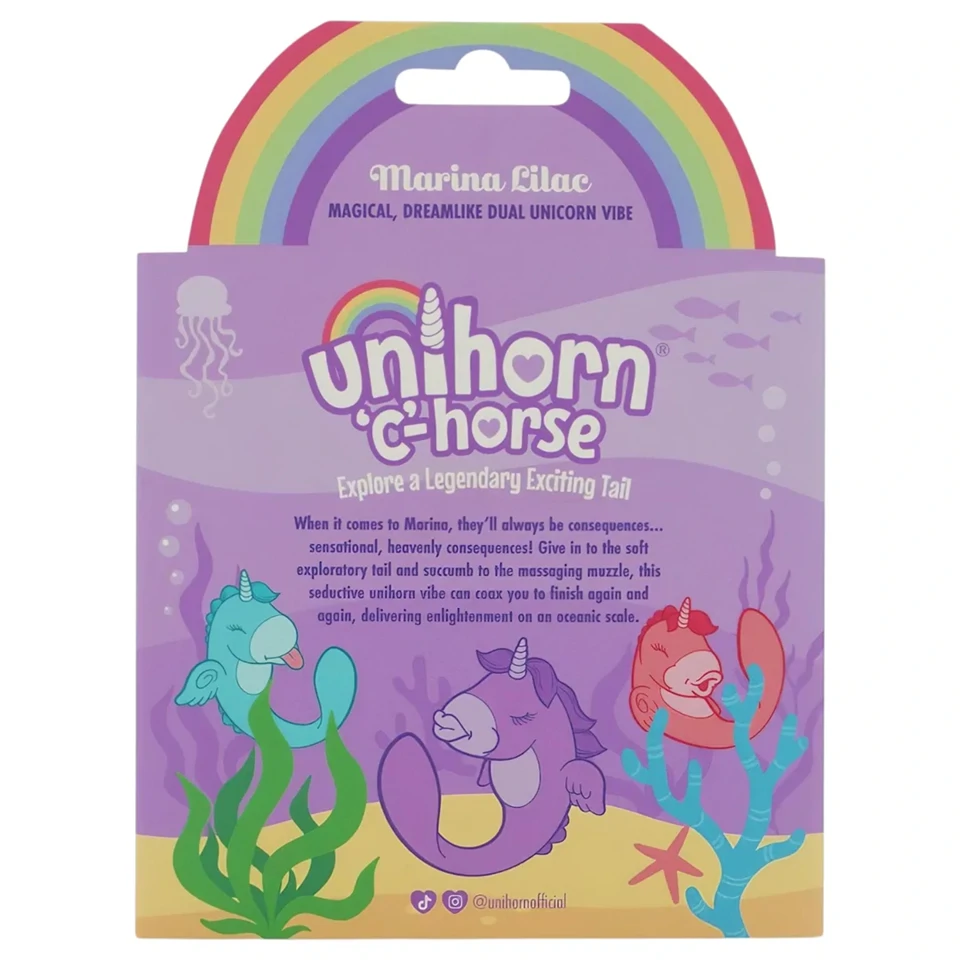 Unihorn C-Horse - G-pont és csiklóizgató vibrátor (lila)