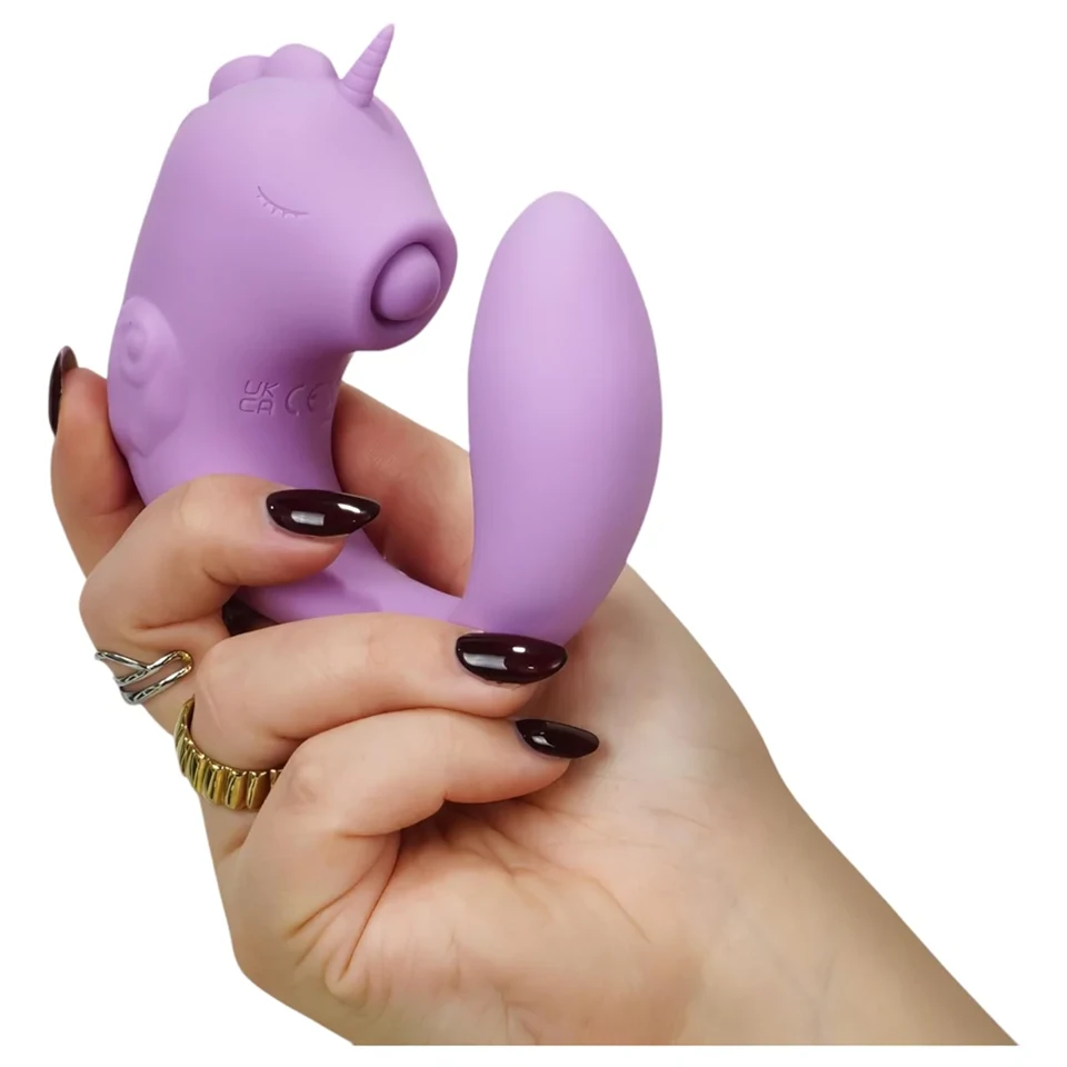 Unihorn C-Horse - G-pont és csiklóizgató vibrátor (lila)
