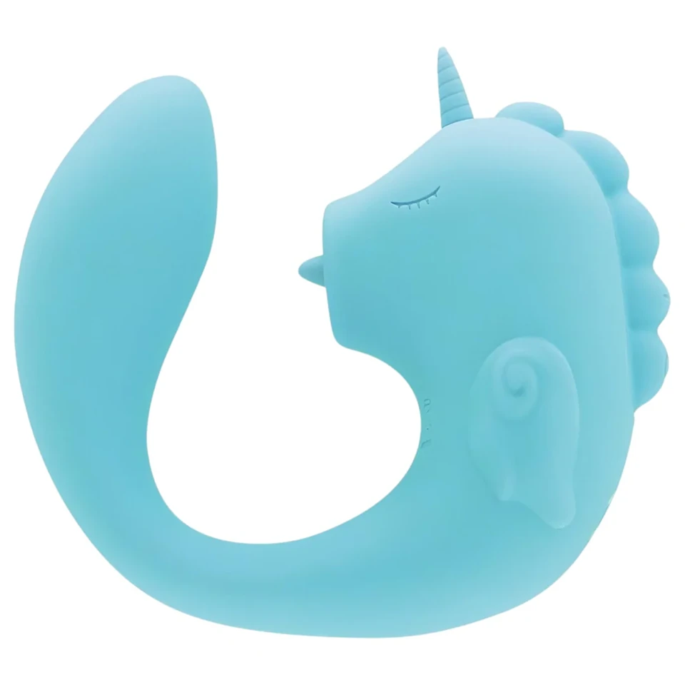 Unihorn C-Horse - G-pont és csiklóizgató vibrátor (türkiz)