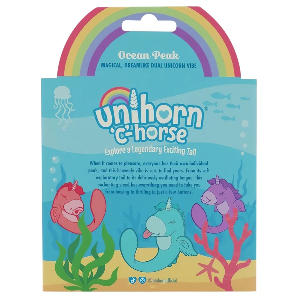 Unihorn C-Horse - G-pont és csiklóizgató vibrátor (türkiz)