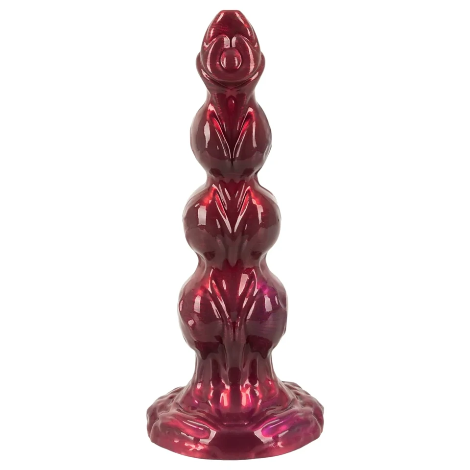 Beasty Cocks - Werewolf Willie élethű fantázia dildó tapadókoronggal - bordó (21 cm)