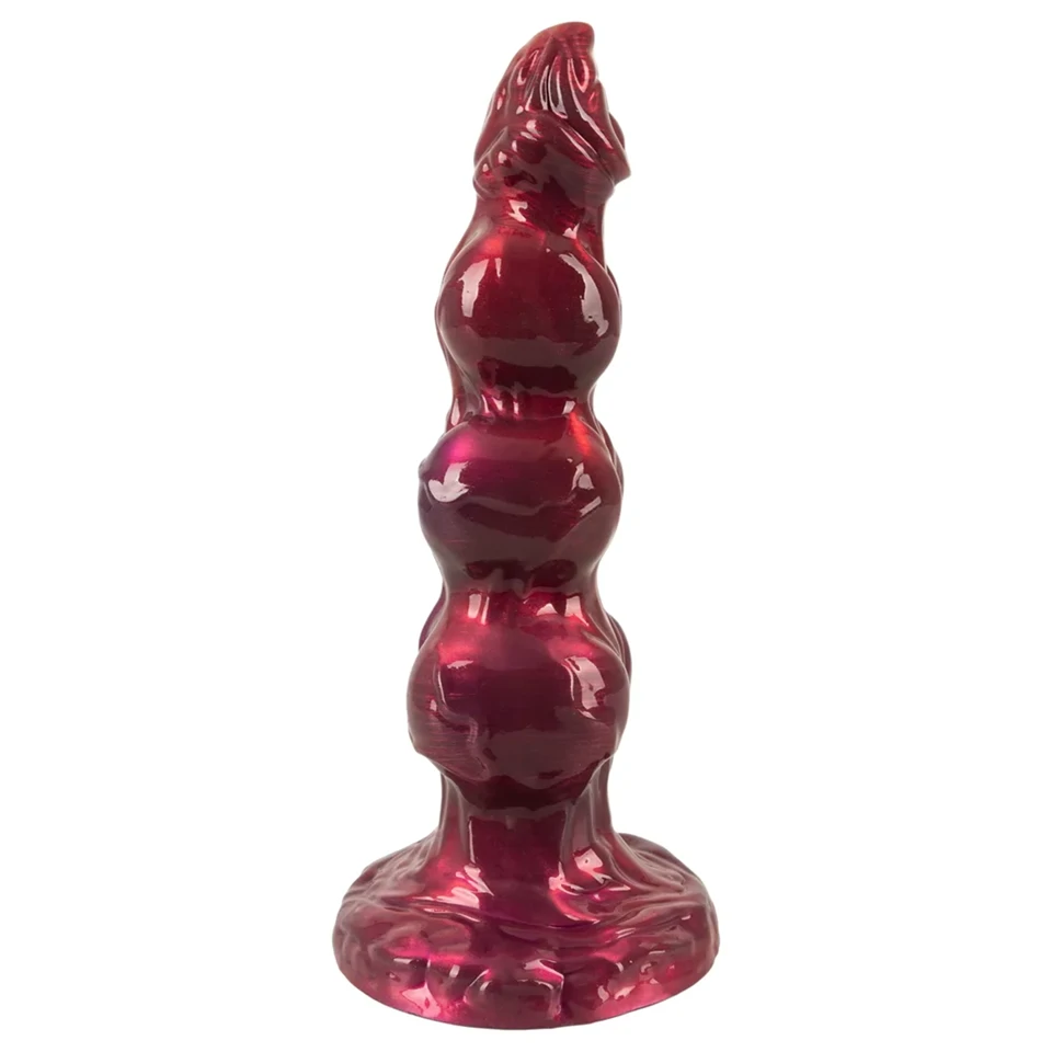 Beasty Cocks - Werewolf Willie élethű fantázia dildó tapadókoronggal - bordó (21 cm)
