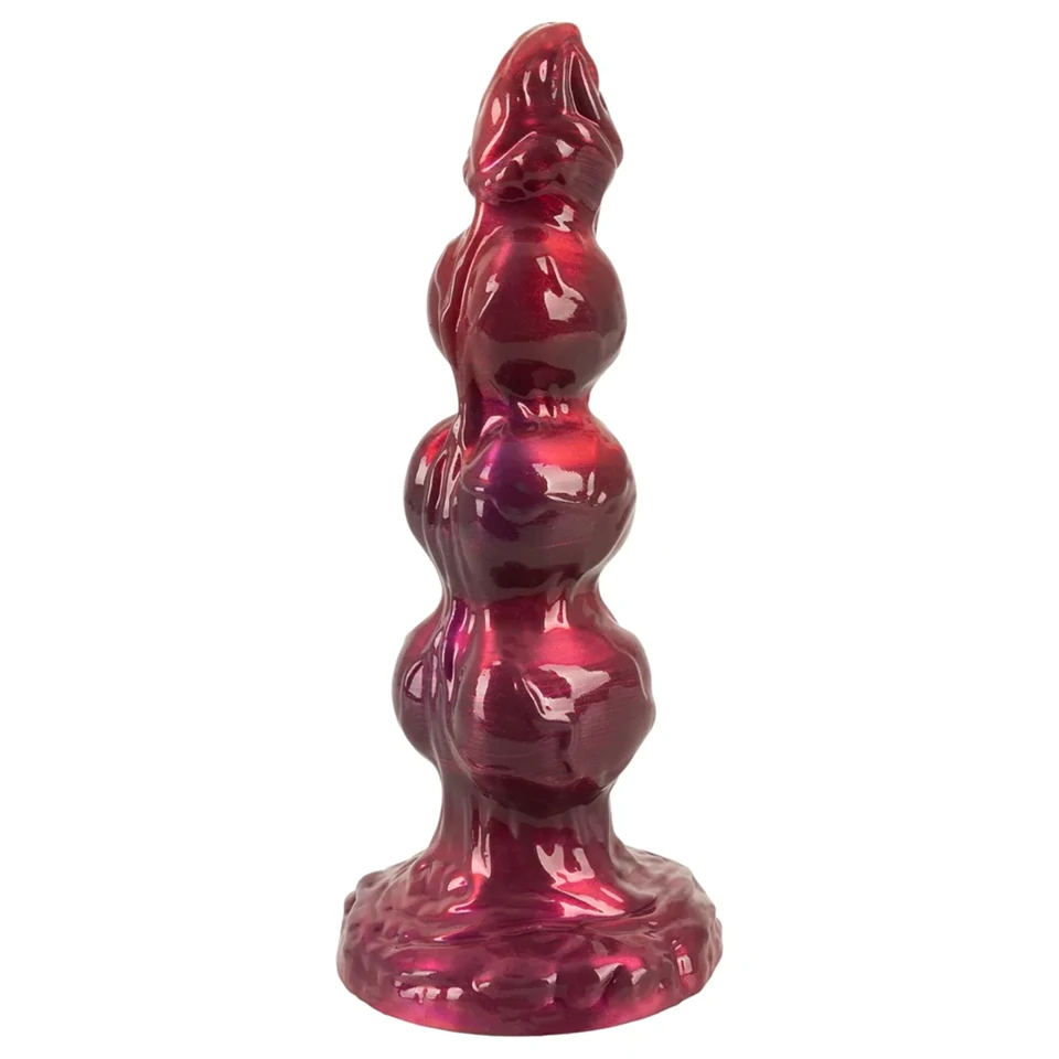 Beasty Cocks - Werewolf Willie élethű fantázia dildó tapadókoronggal - bordó (21 cm)