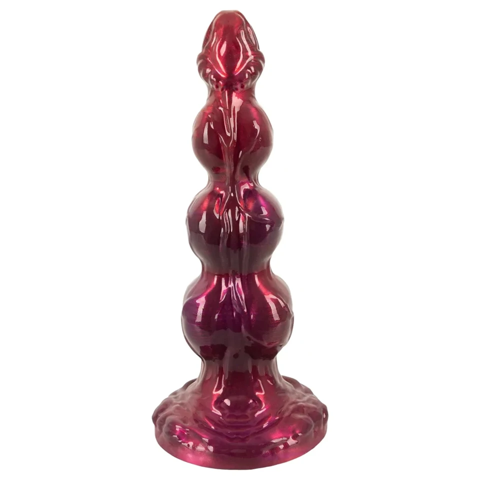 Beasty Cocks - Werewolf Willie élethű fantázia dildó tapadókoronggal - bordó (21 cm)
