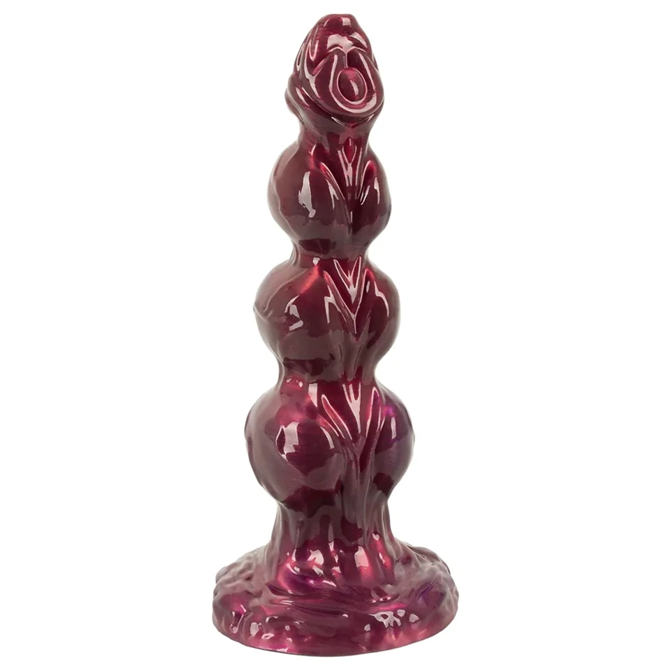 Beasty Cocks - Werewolf Willie élethű fantázia dildó tapadókoronggal - bordó (21 cm)