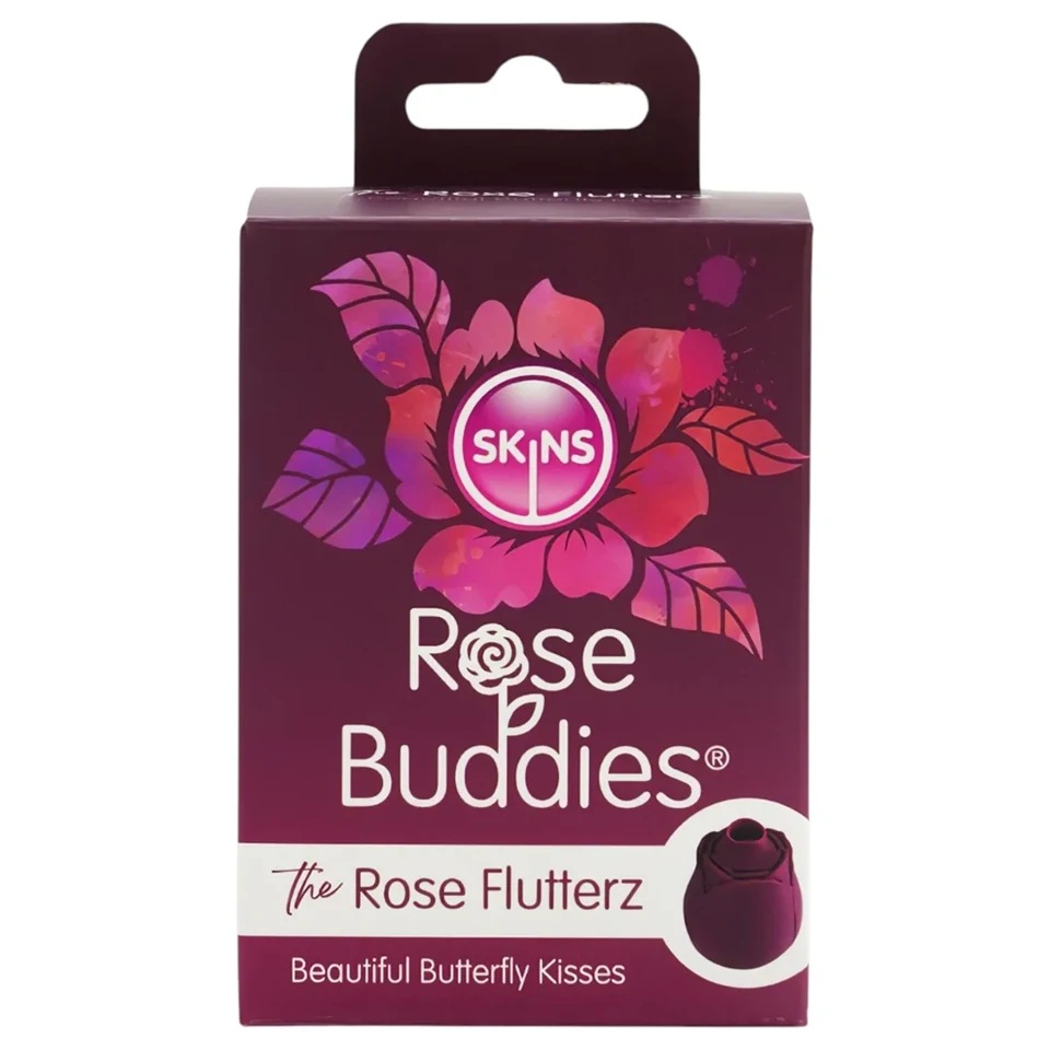 Skins Rose Flutterz - akkus csiklóvibrátor (lila)