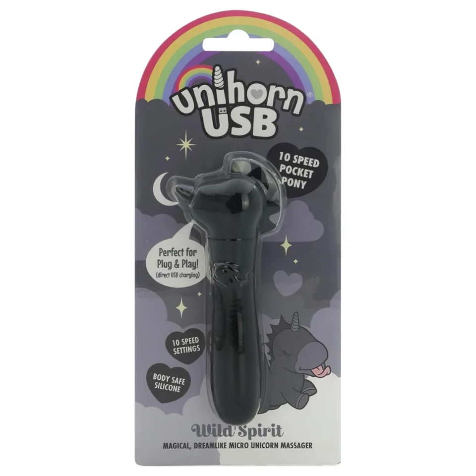 Unihorn Wild Spirit - akkus minivibrátor (fekete)