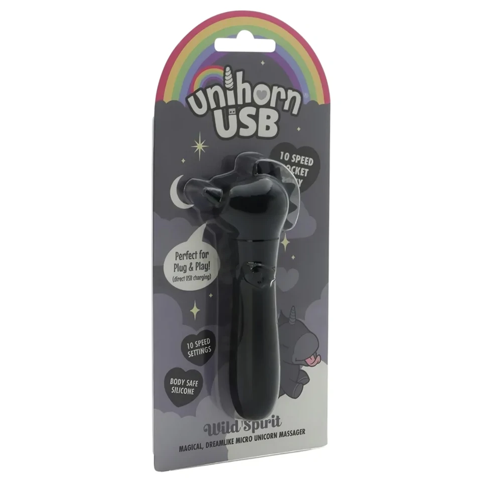 Unihorn Wild Spirit - akkus minivibrátor (fekete)