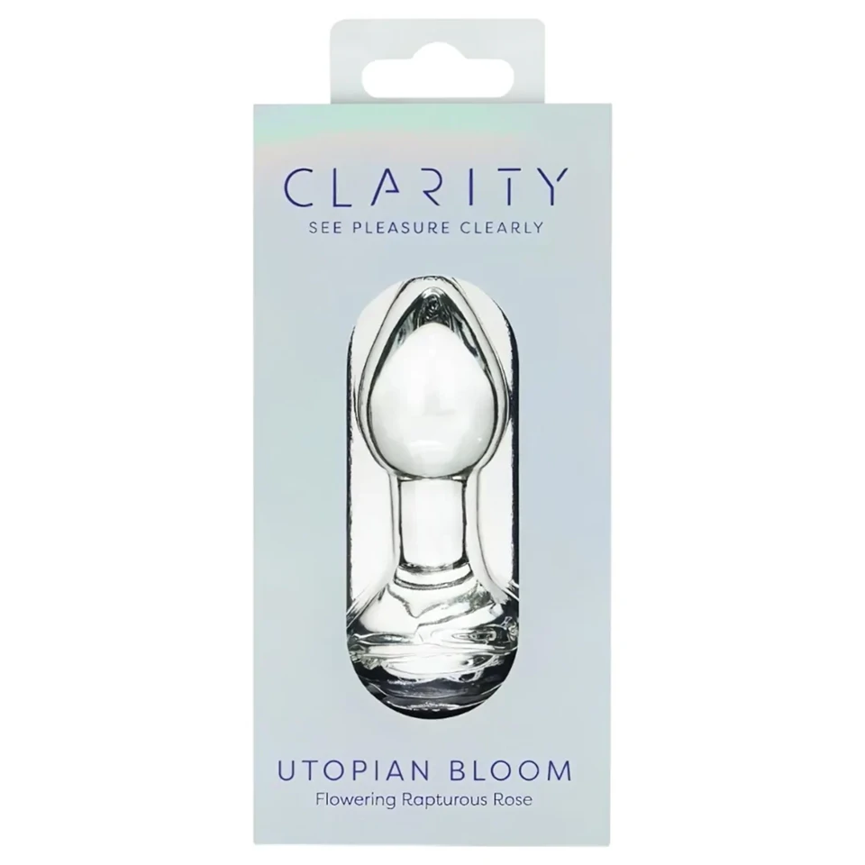Clarity Utopian Bloom - üveg análkúp (átlátszó)