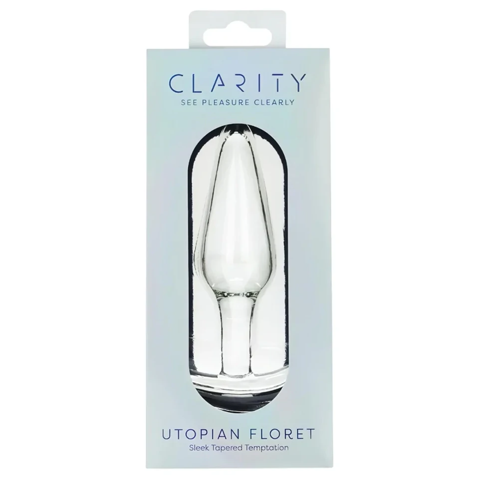 Clarity Utopian Floret - üveg análkúp (átlátszó)