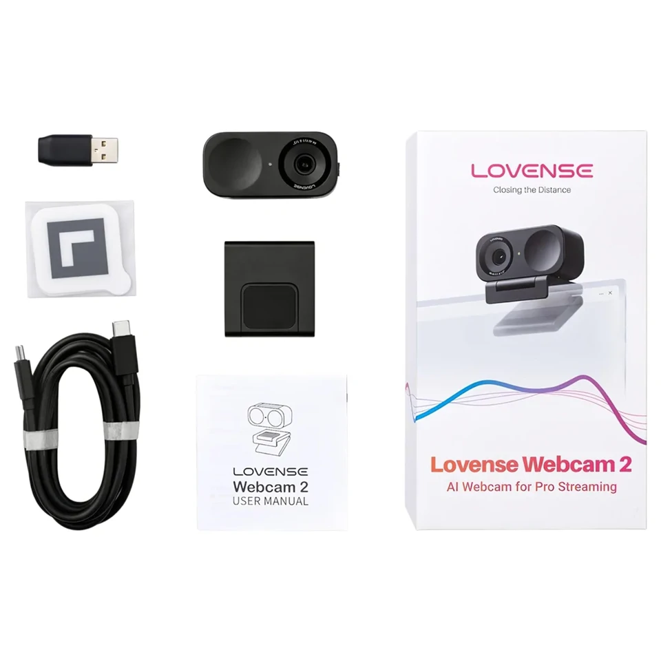 Lovense Webcam 2 - AI webkamera streaminghez (fekete)