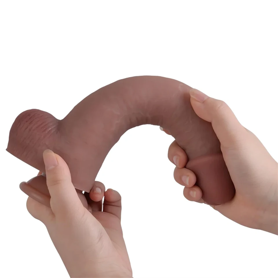 Natural Play - szilikon dildó 24 cm (testszínű)