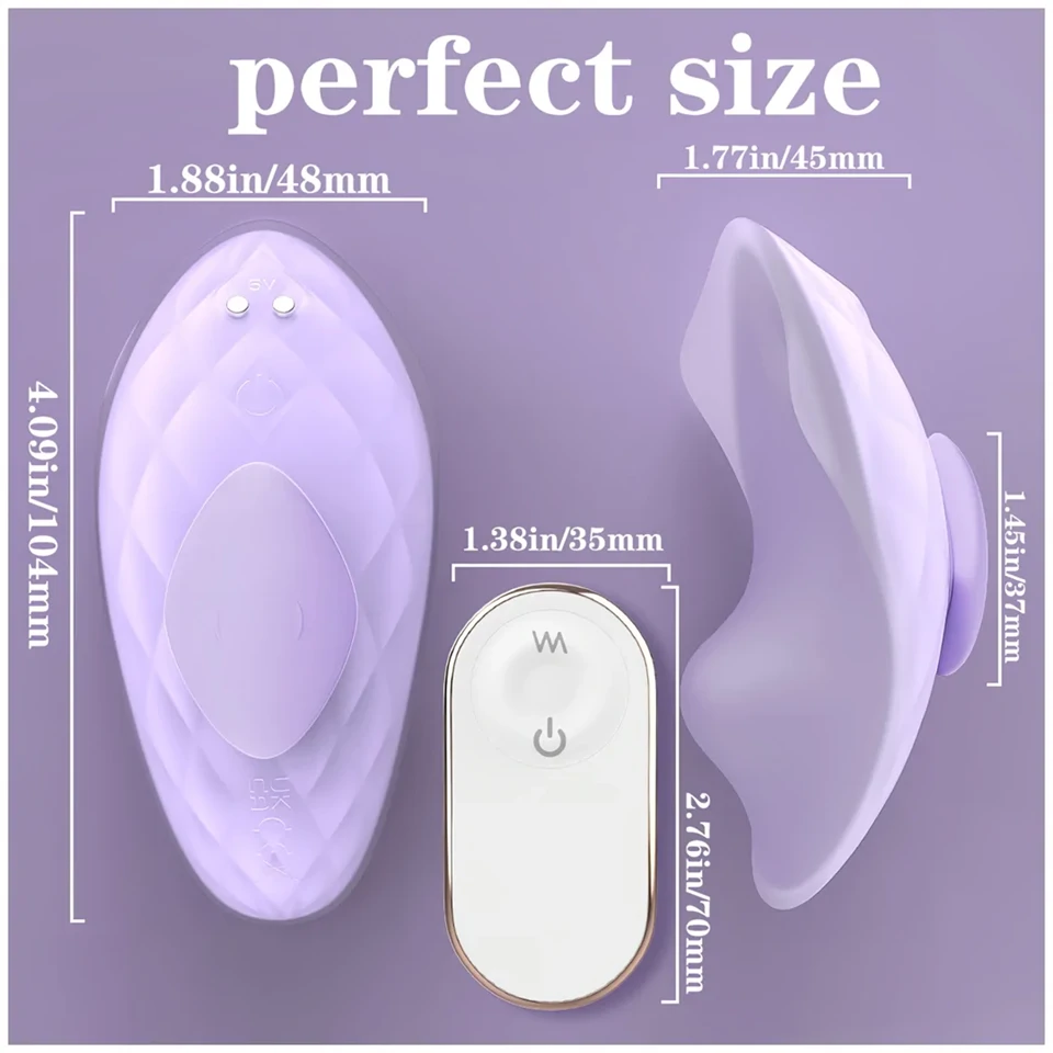 Sex HD - bugyivibrátor távirányítóval (lila)