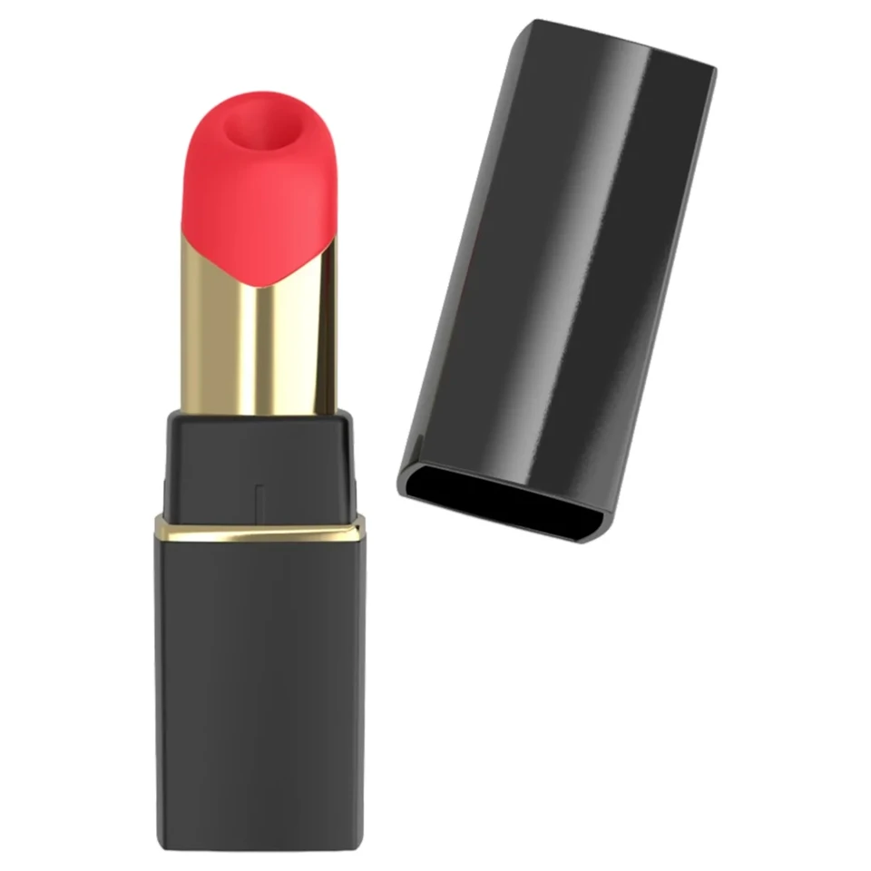 Womanizer Beauty - rúzs alakú léghullámos csiklóizgató (fekete)