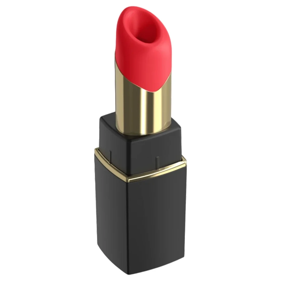 Womanizer Beauty - rúzs alakú léghullámos csiklóizgató (fekete)