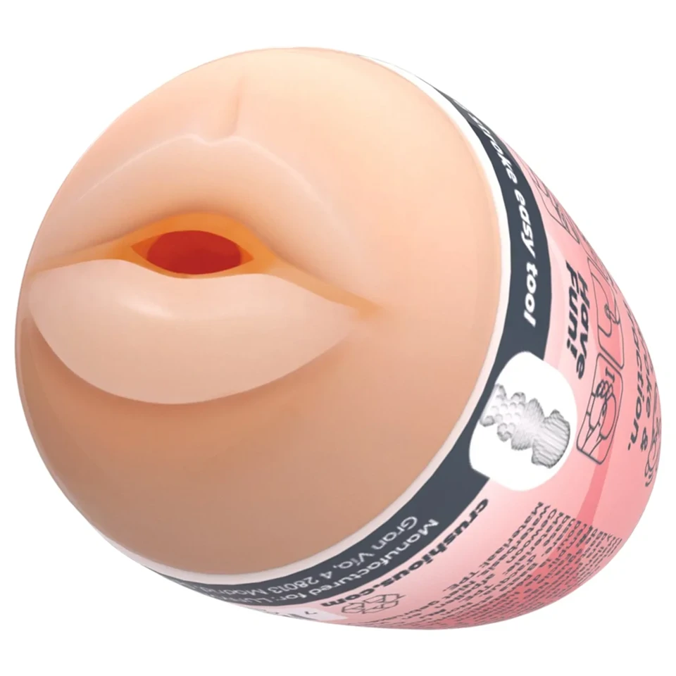 Crushious Ezy Egg Mouth - maszturbátor tojás (testszínű)