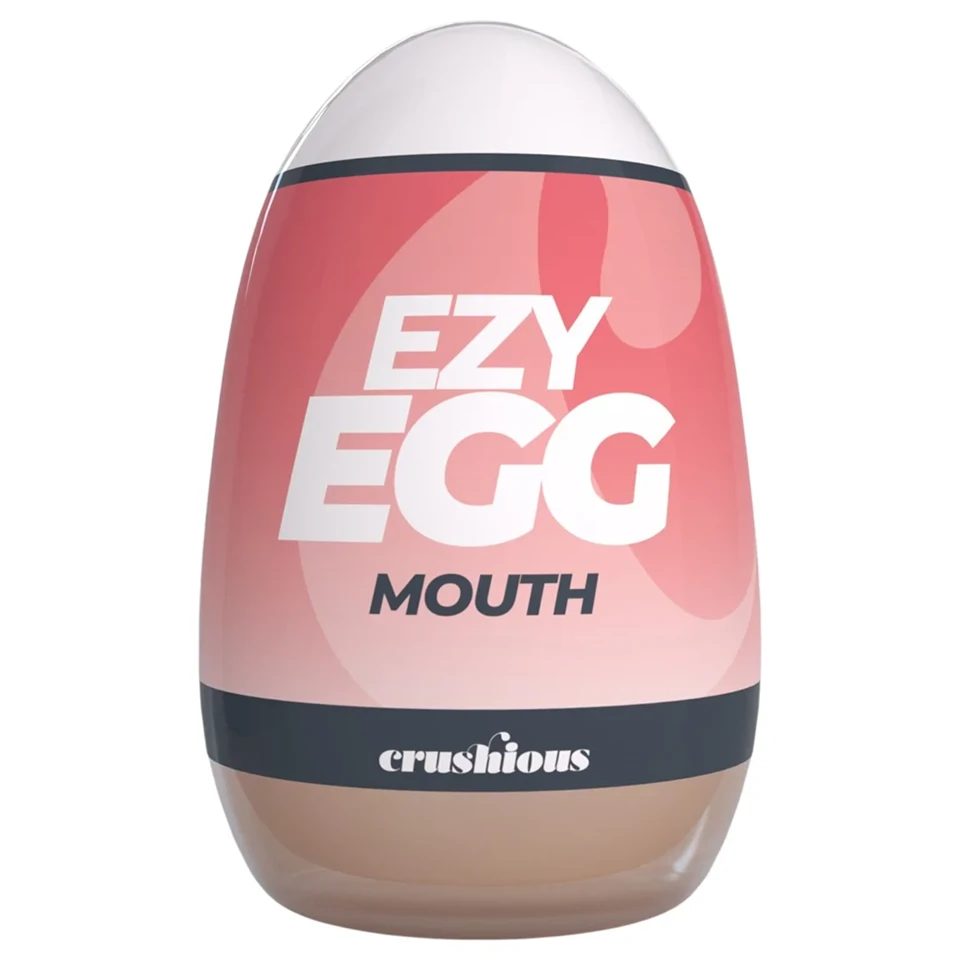 Crushious Ezy Egg Mouth - maszturbátor tojás (testszínű)