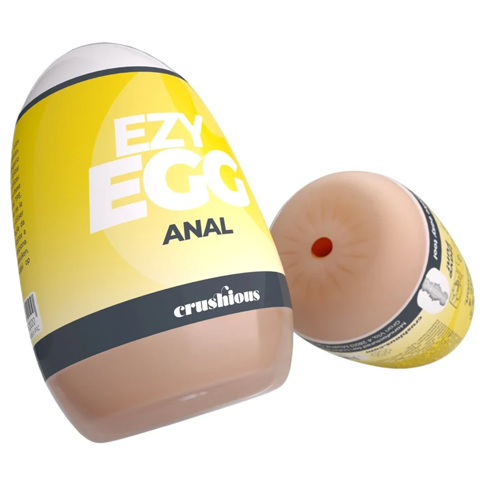 Crushious Ezy Egg Anal - maszturbátor tojás (testszínű)