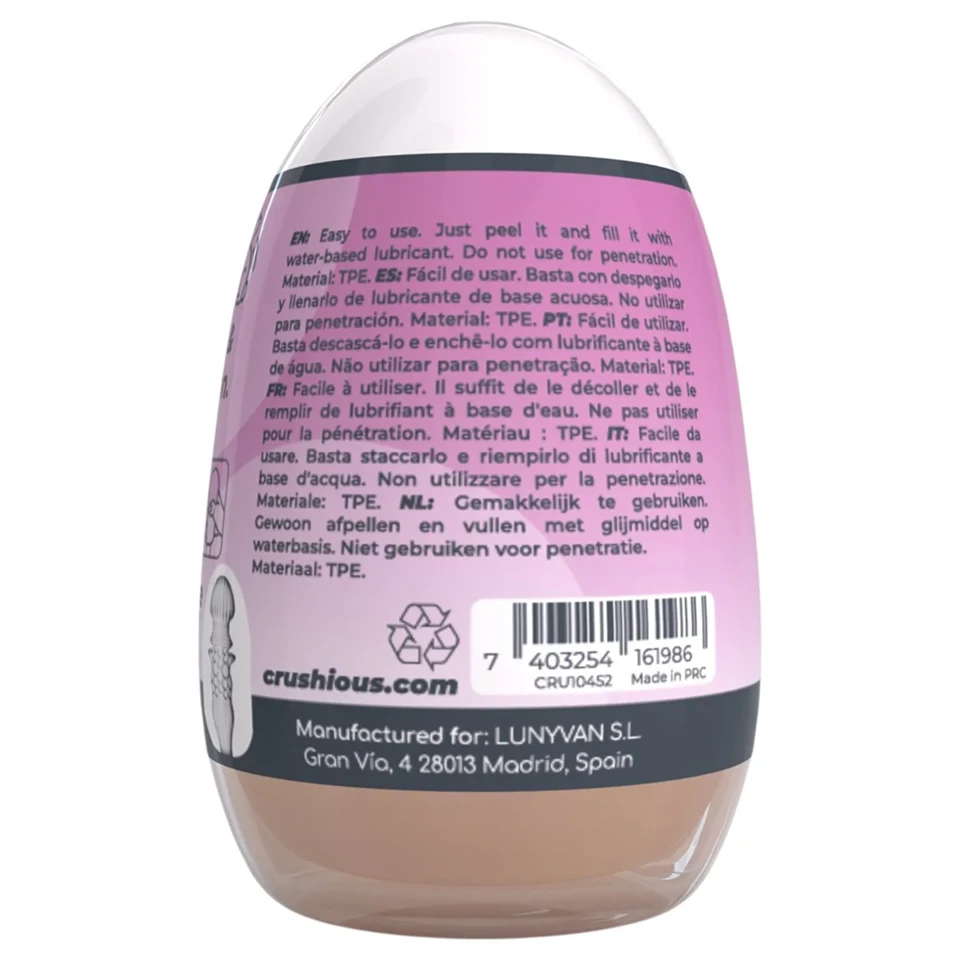 Crushious Ezy Egg The Skilled - maszturbátor tojás (testszínű)