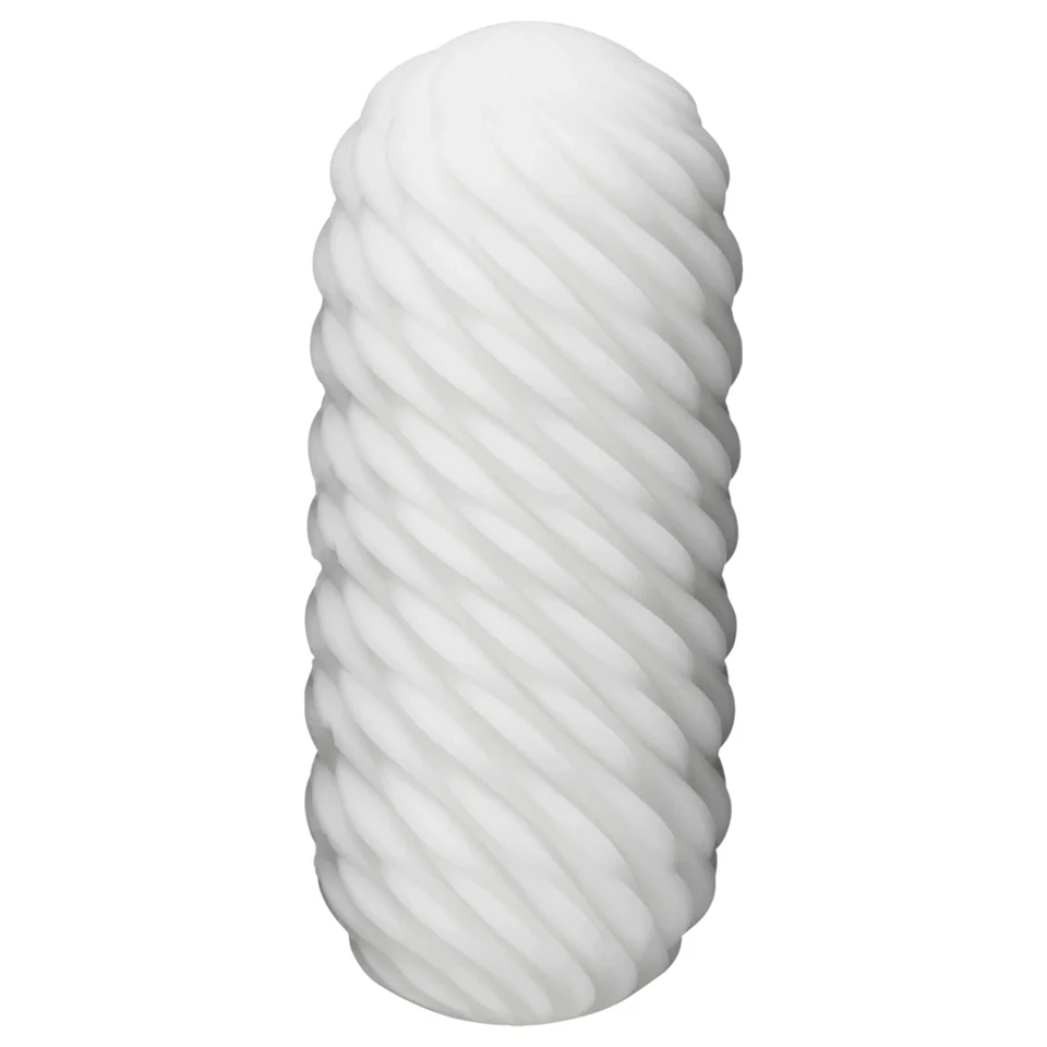 TENGA 3Dx Flow - hullámos mintás maszturbátor (fehér)