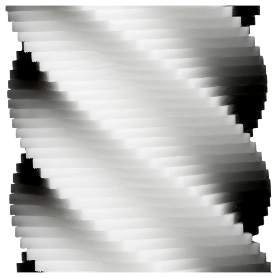 TENGA 3Dx Spiral - spirál mintás maszturbátor (fehér)