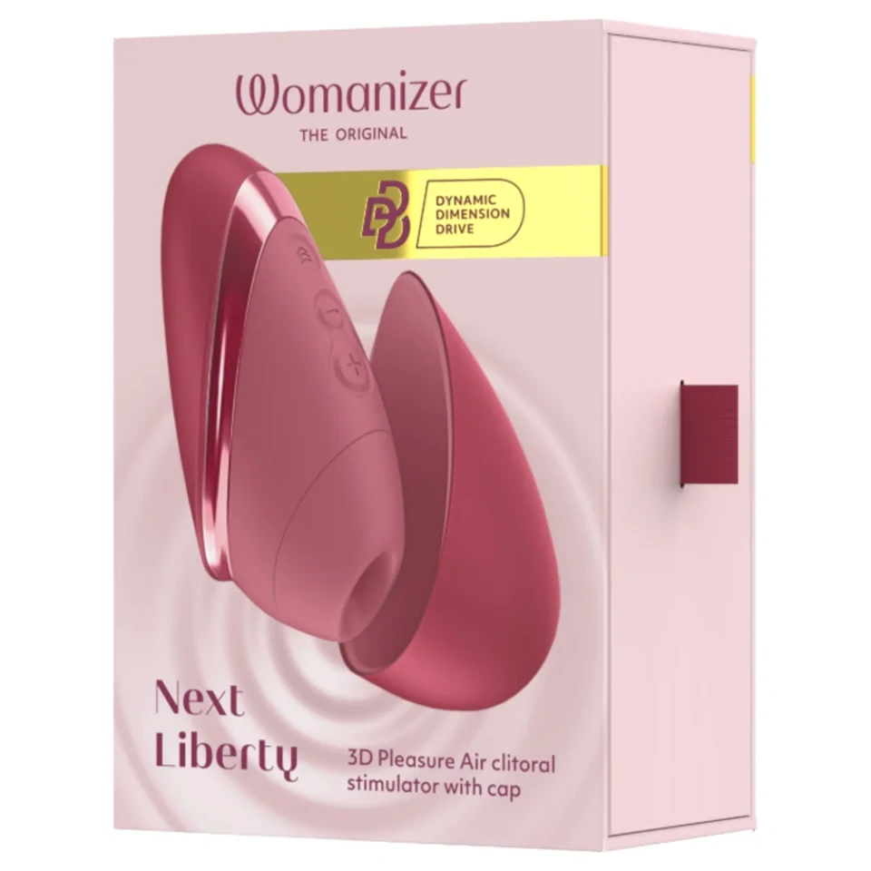 Womanizer Next Liberty - léghullámos csiklóizgató (piros)