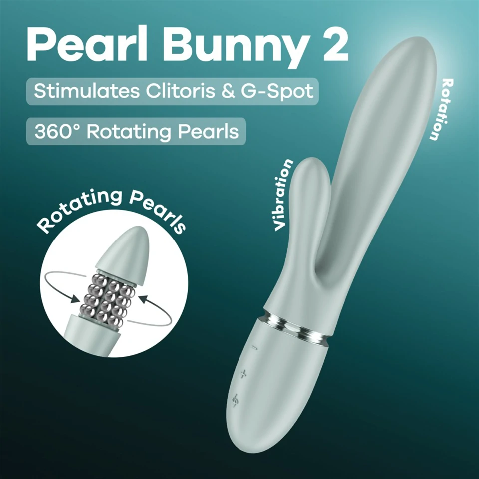 Pearl Bunny 2 - greygreen