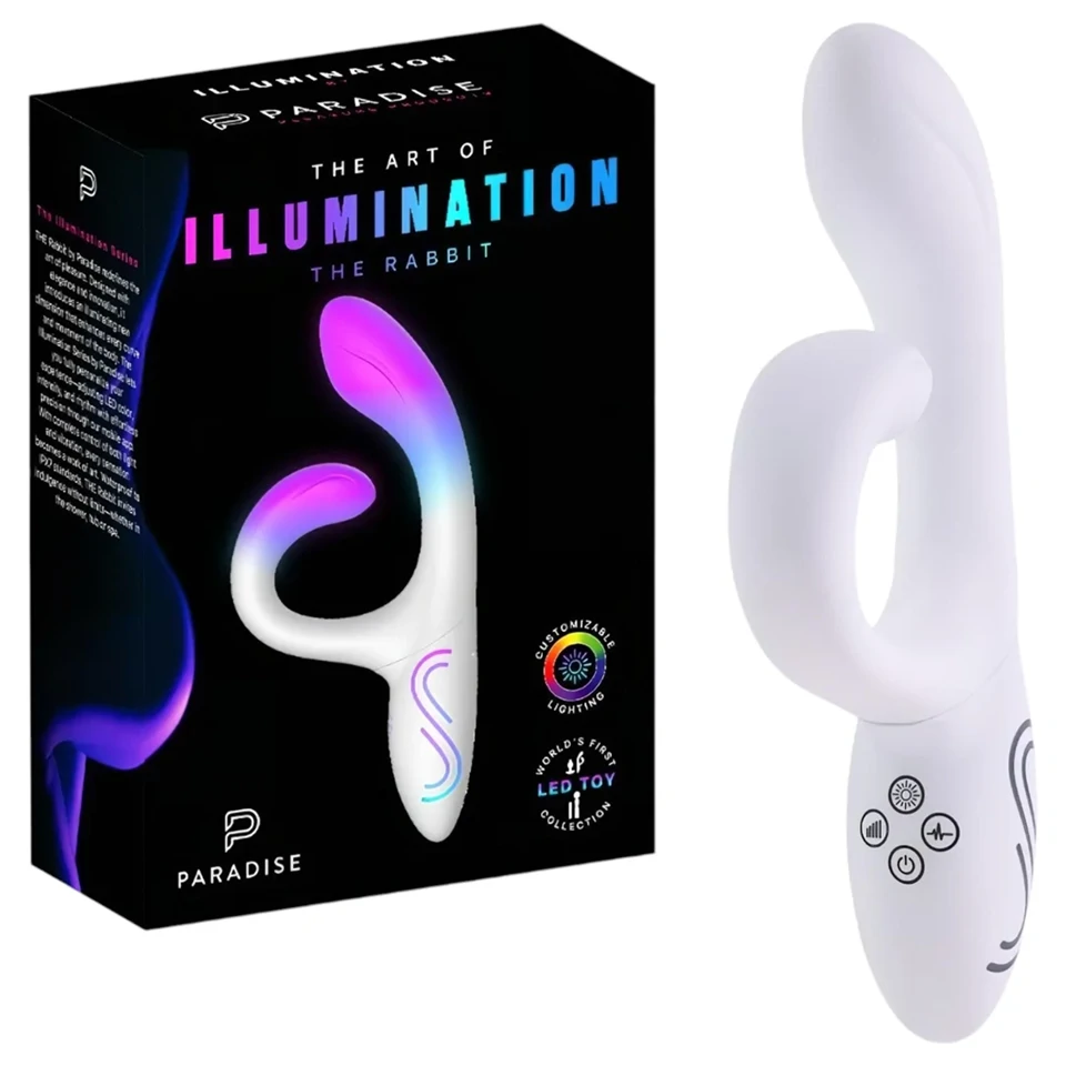 Paradise Illumination - világító csiklókaros vibrátor (fehér)