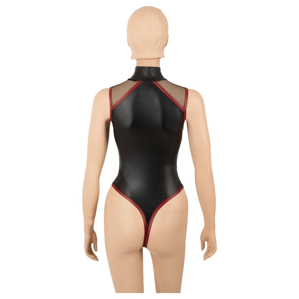 Cottelli - cipzáras necc body (fekete)