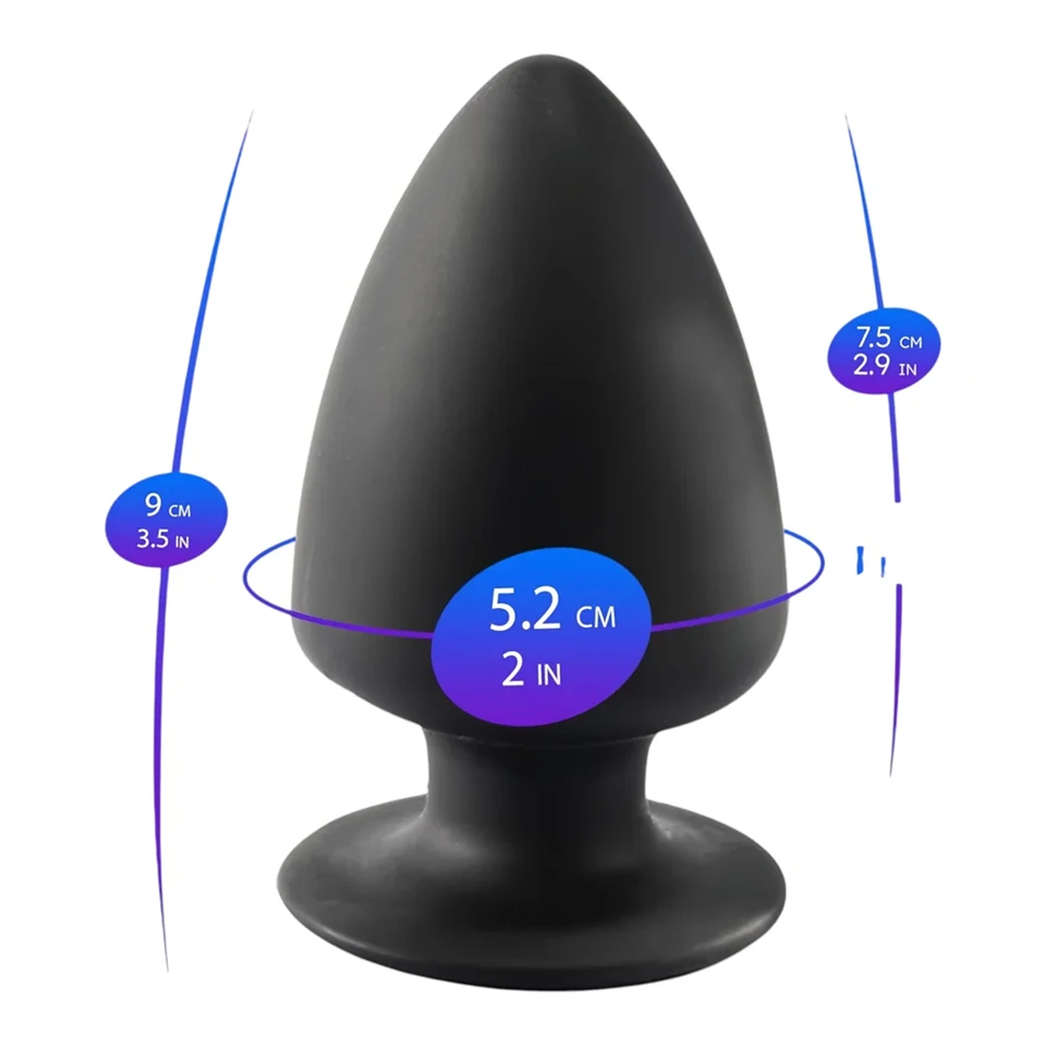 Silexd S - alakítható anál dildó - 9cm (fekete)
