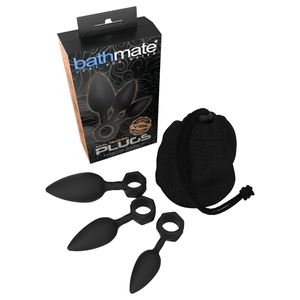 Bathmate Anal Training Plugs - anál plug szett (fekete)