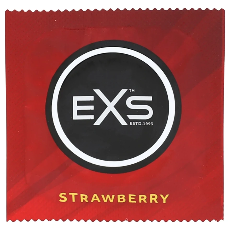 EXS Strawberry - eper ízű óvszer (100 db)