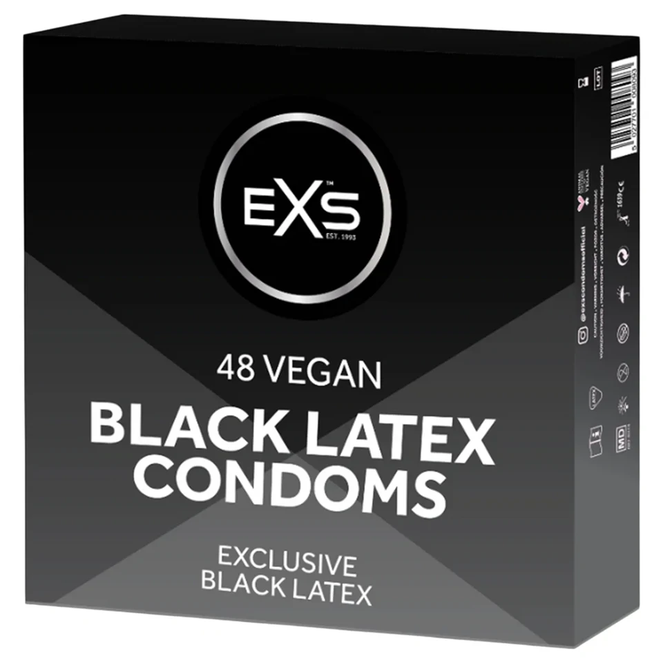 EXS Black - fekete óvszer (48 db)