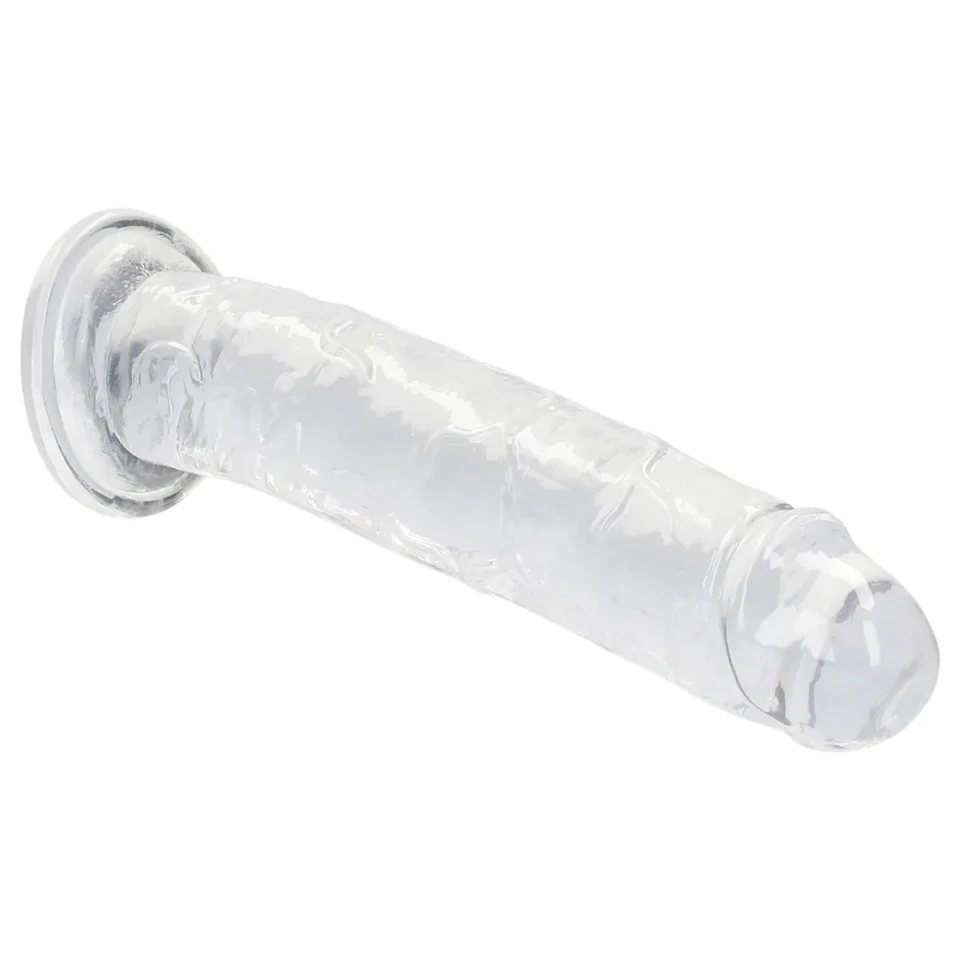 RealRock - élethű dildó tapadókoronggal (átlátszó) - 12,7 cm