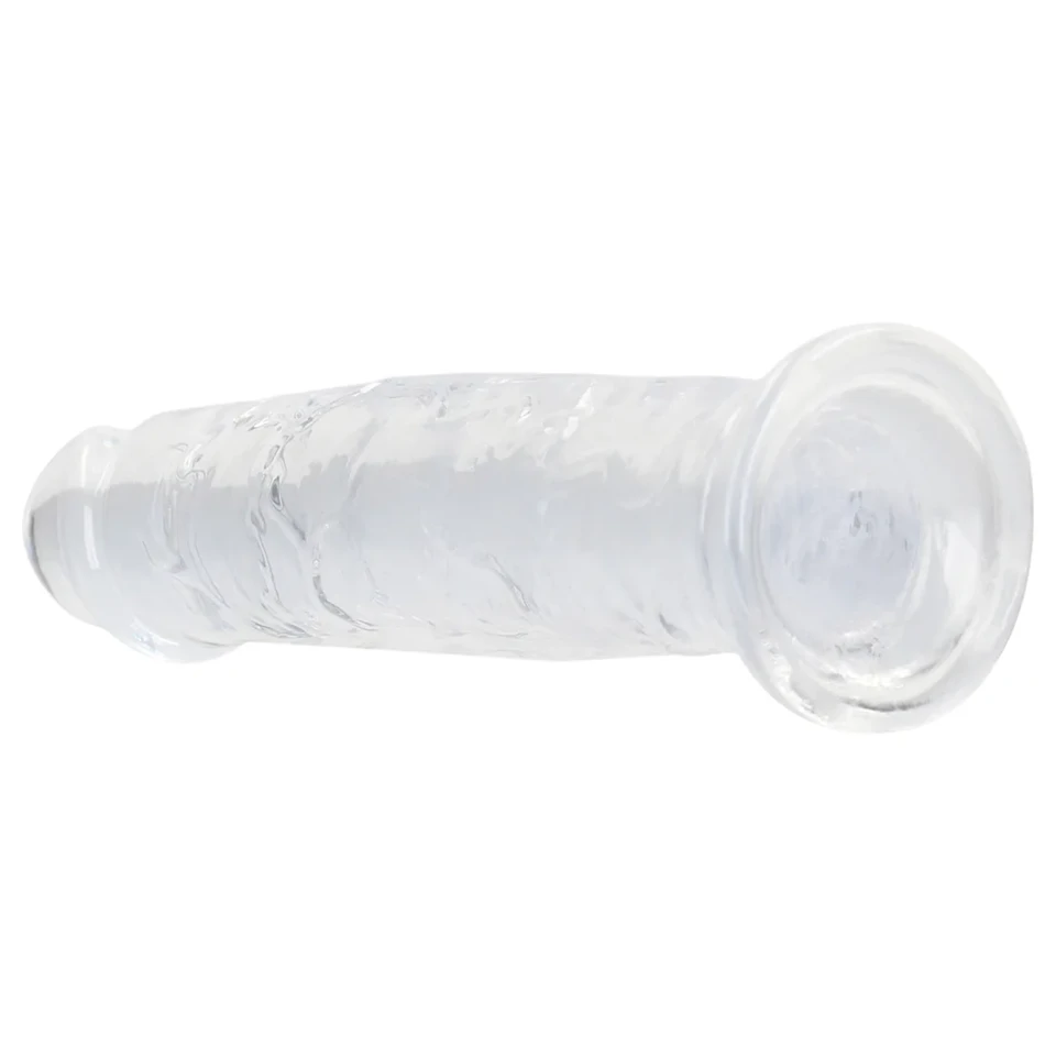 RealRock - élethű dildó tapadókoronggal (átlátszó) - 12,7 cm