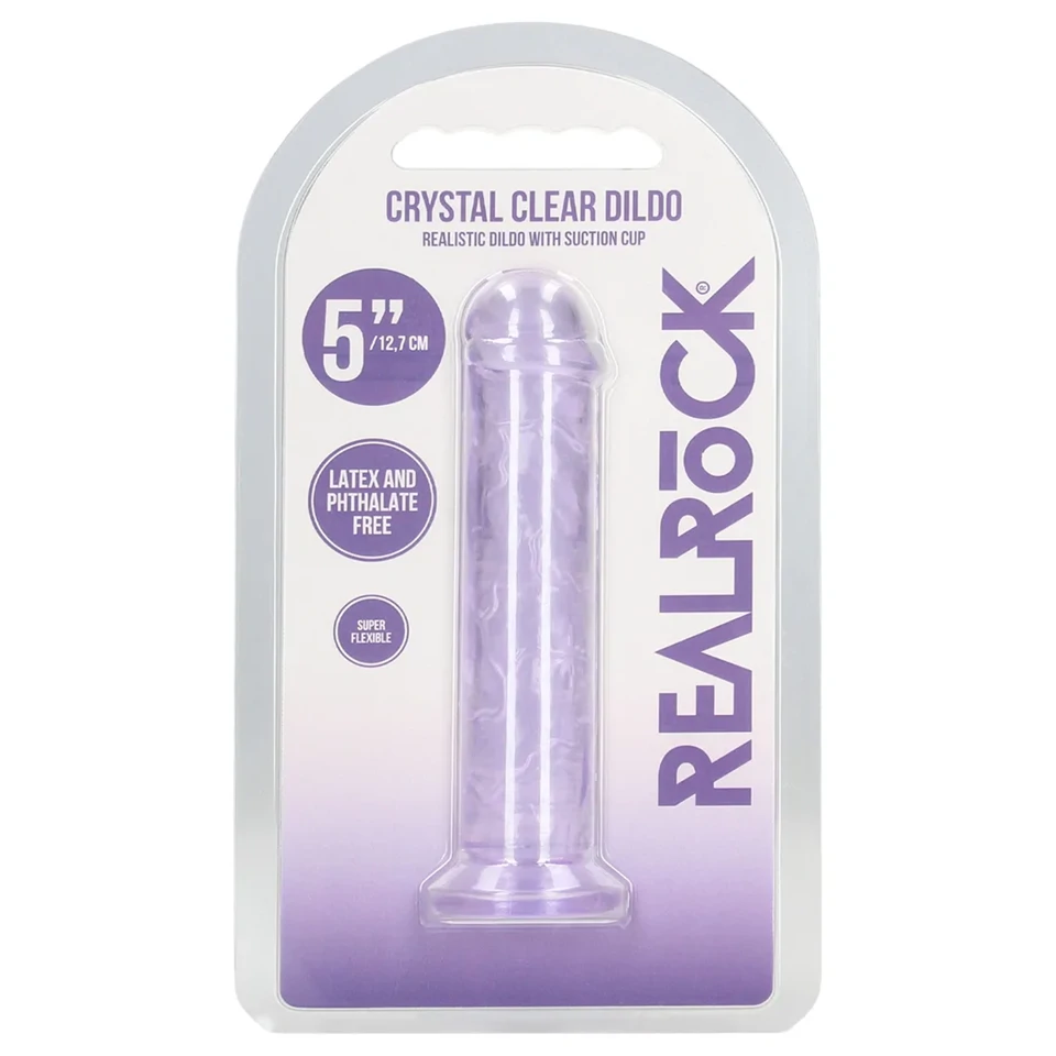 RealRock - élethű dildó tapadókoronggal (lila) - 12,7 cm