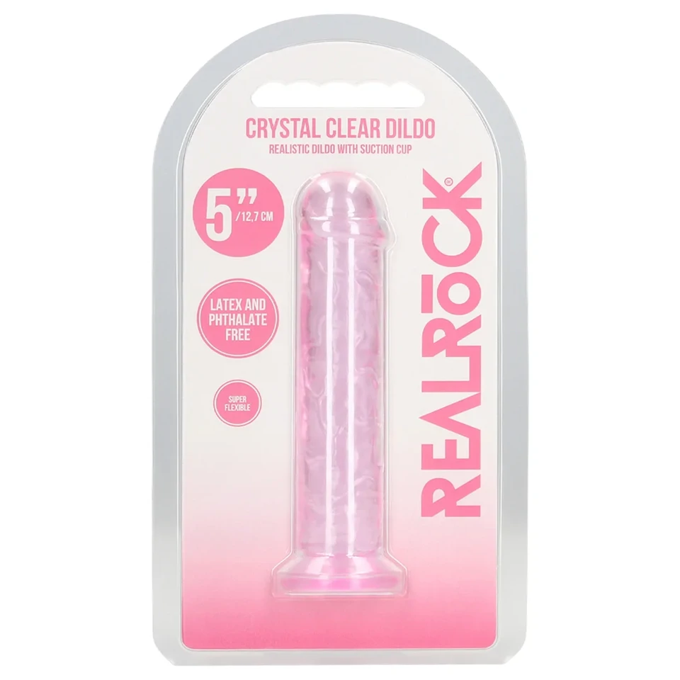 RealRock - élethű dildó tapadókoronggal (rózsaszín) - 12,7 cm