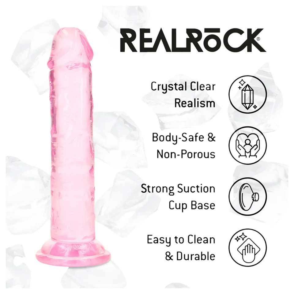 RealRock - élethű dildó tapadókoronggal (rózsaszín) - 12,7 cm