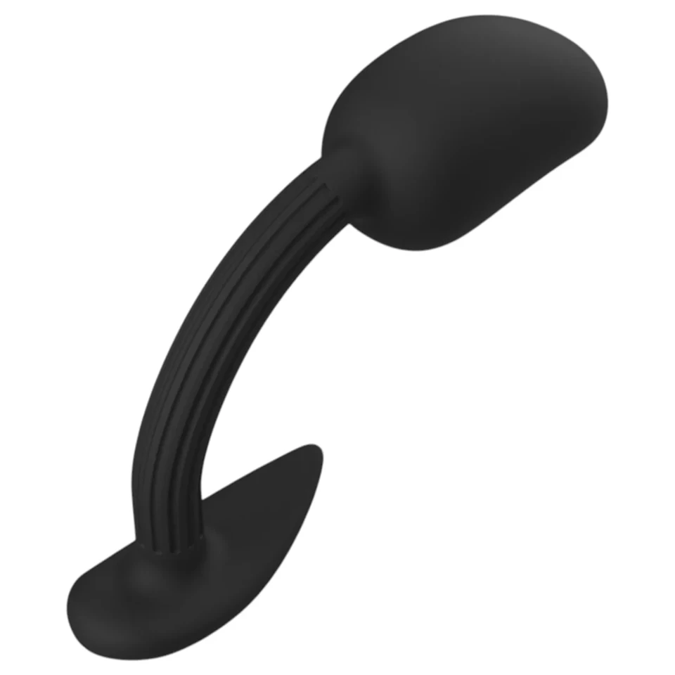 Kangvo - mágneses felfújható prosztataplug görgőgolyóval (fekete)