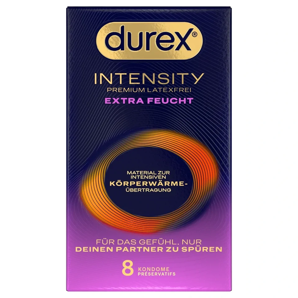 Durex Intensity - extra síkosított latexmentes óvszer (8 db)