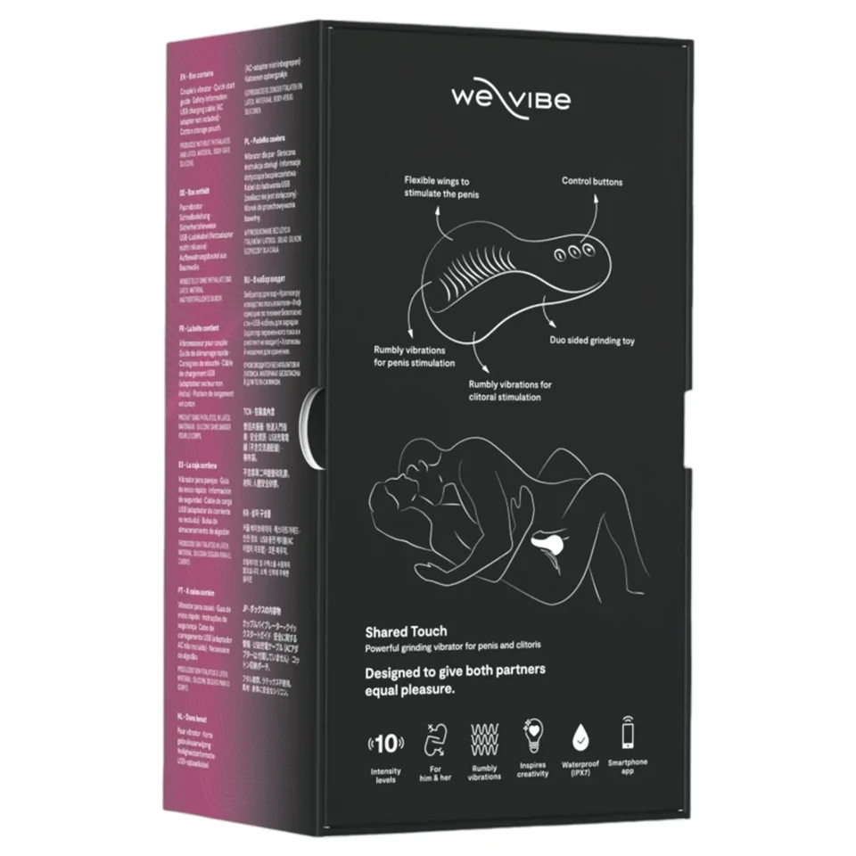 We-Vibe Shared Touch - okos párvibrátor (fekete)