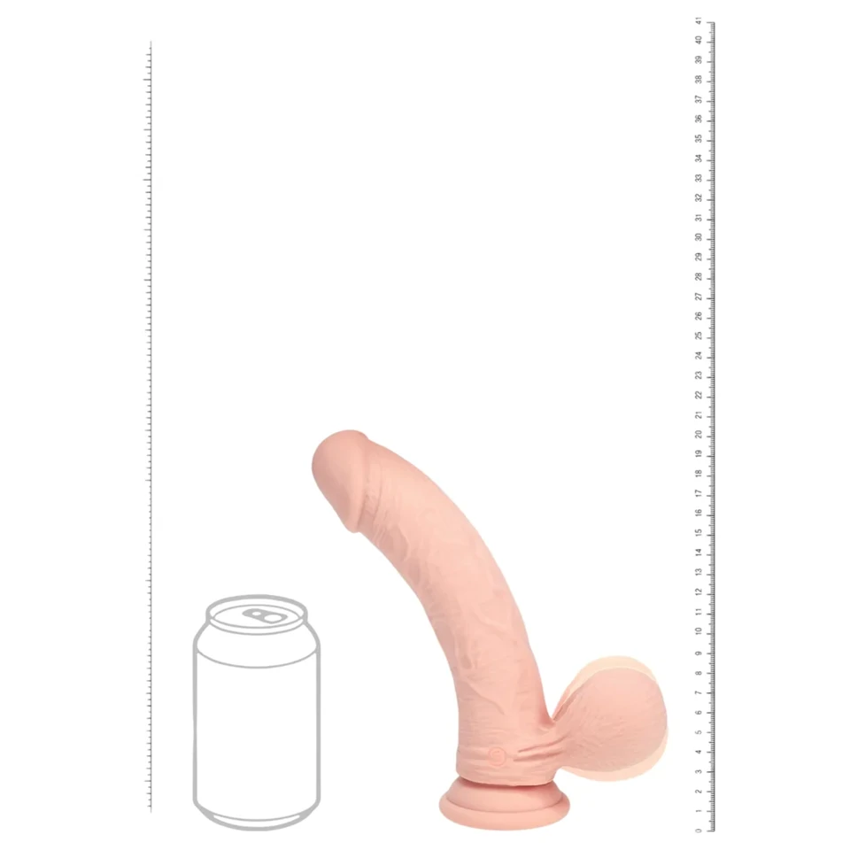RealRock - dupla sűrűségű élethű vibrátor (testszínű) - 20 cm