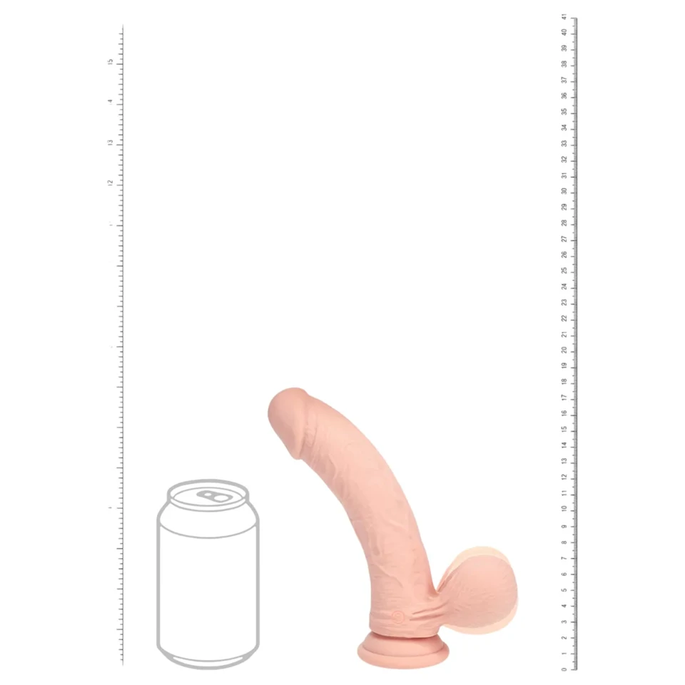 RealRock - dupla sűrűségű élethű vibrátor (testszínű) - 18 cm