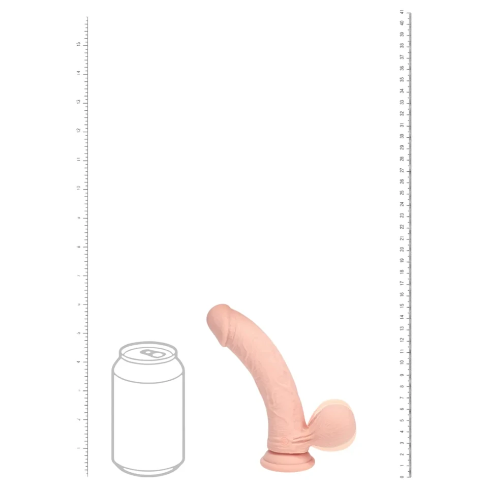 RealRock - dupla sűrűségű élethű vibrátor (testszínű) - 15 cm